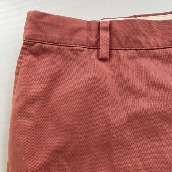 L L Bean Cotton Comfort Stretch Waist Shorts Flat Front Men's Sz 38 Salmon - Picture 4 of 10